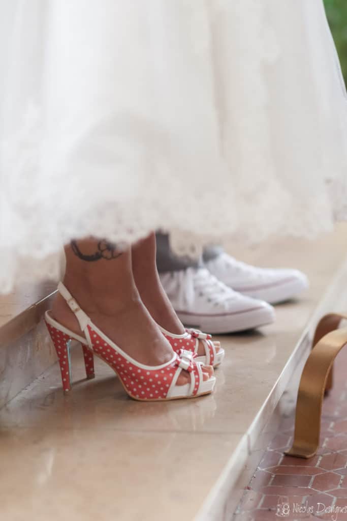 Mariage rockabilly 15 Chaussures mariés converse