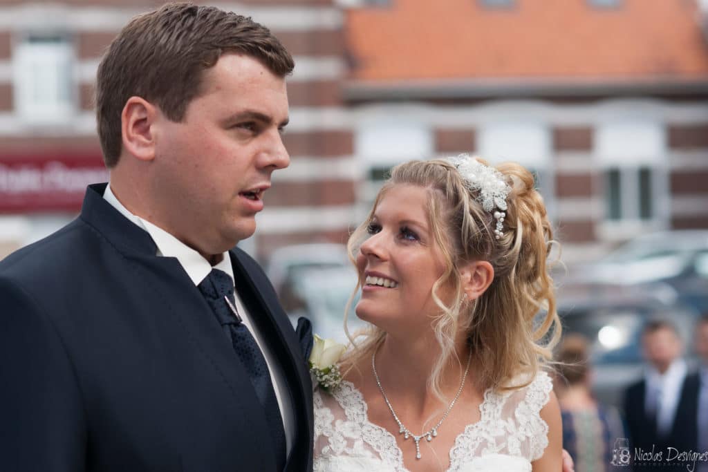 Mariage au château de Philiomel - Lillers 6 regard ému mariée mariage Lille